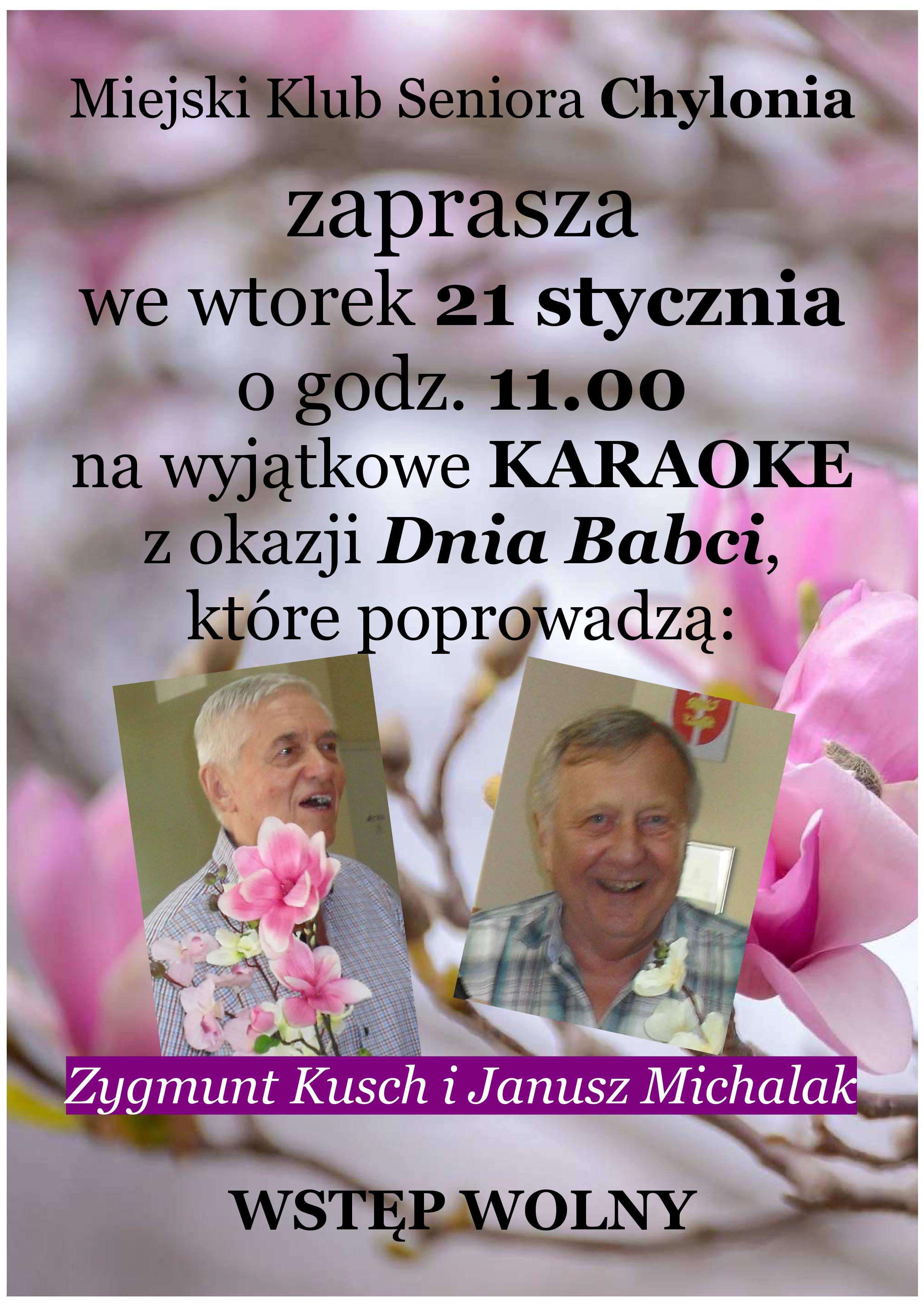 21.01.2020 KARAOKE na Dzień Babci