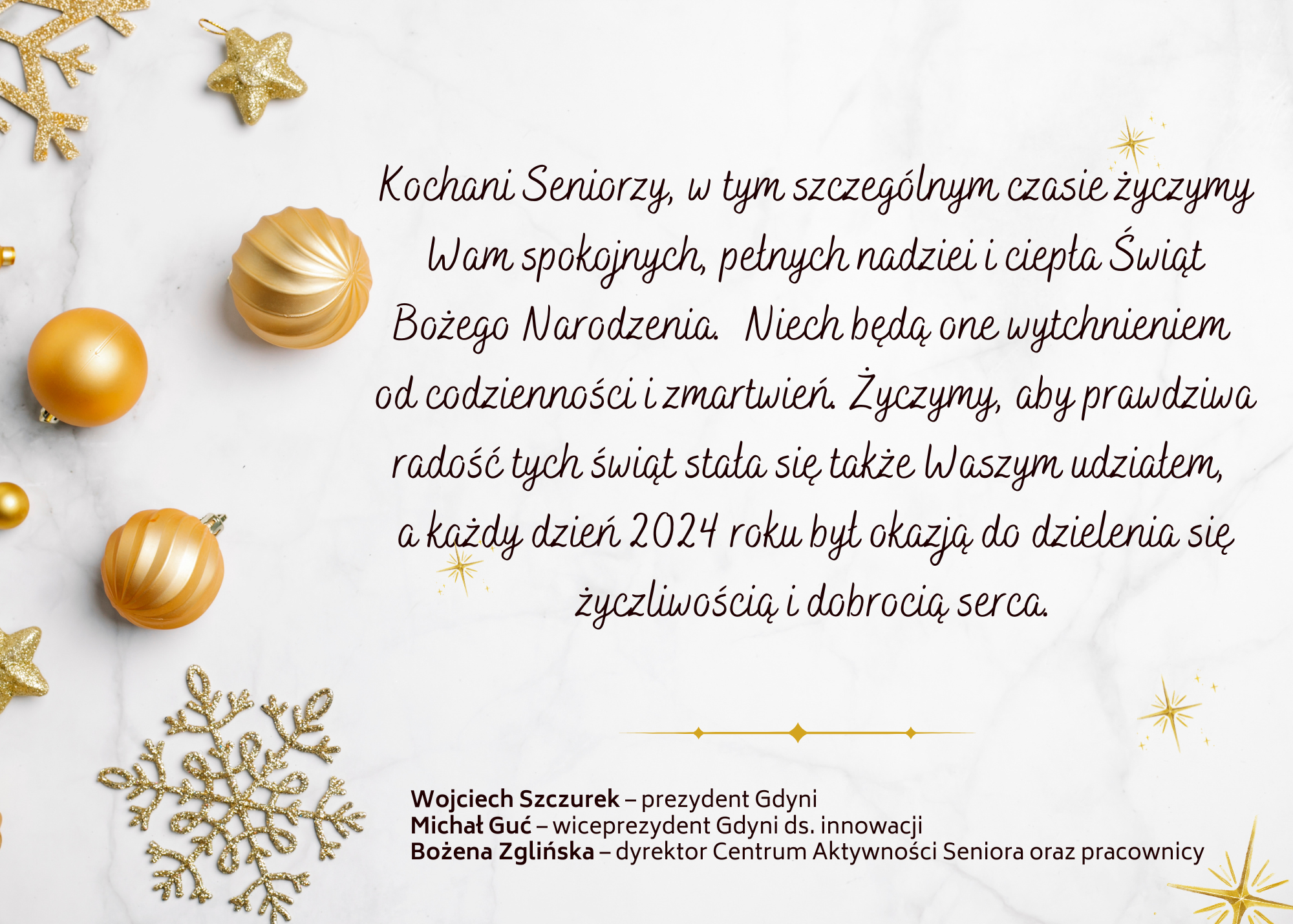 życzenia wigilijne 2023